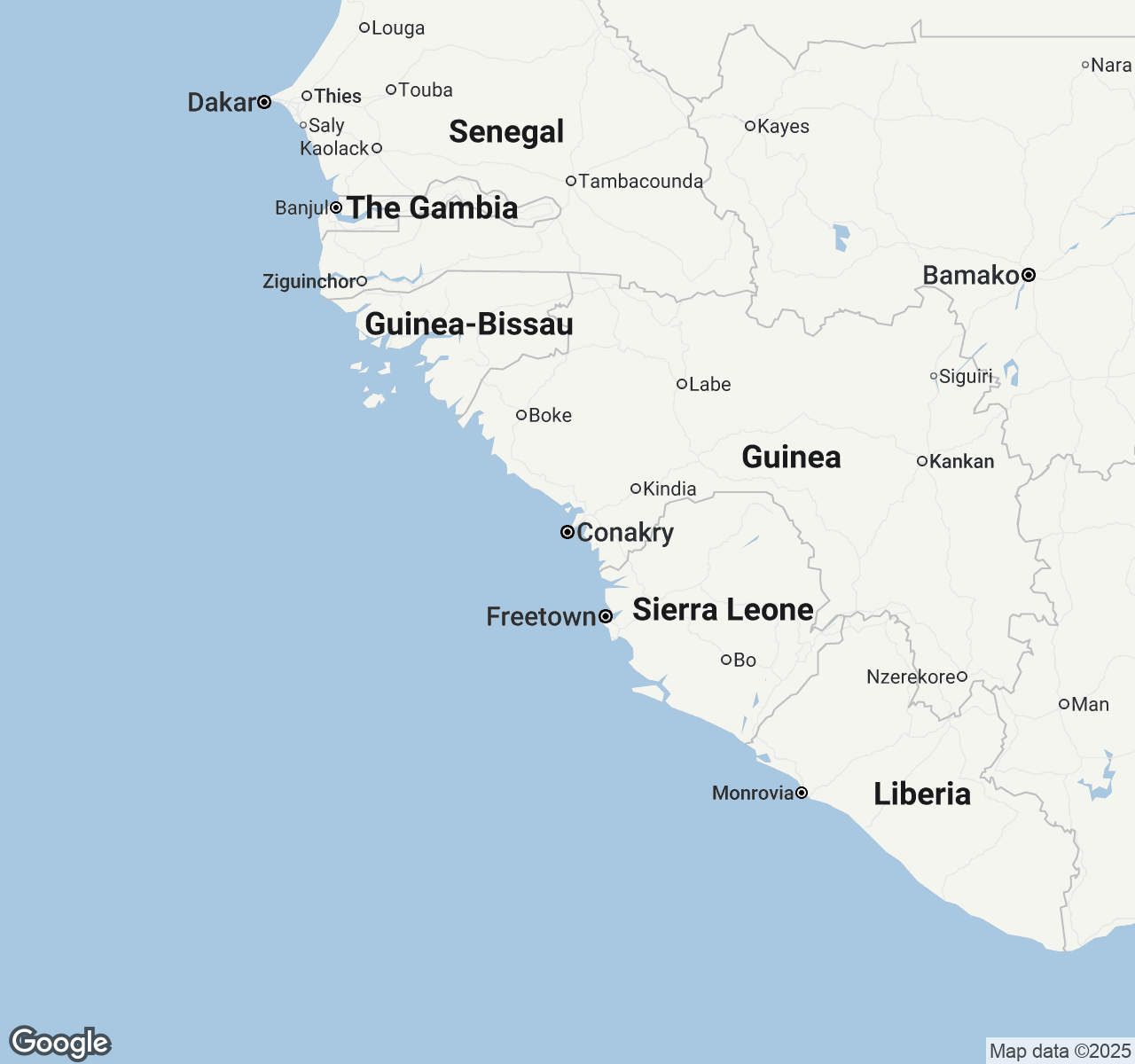 Map of Conakry